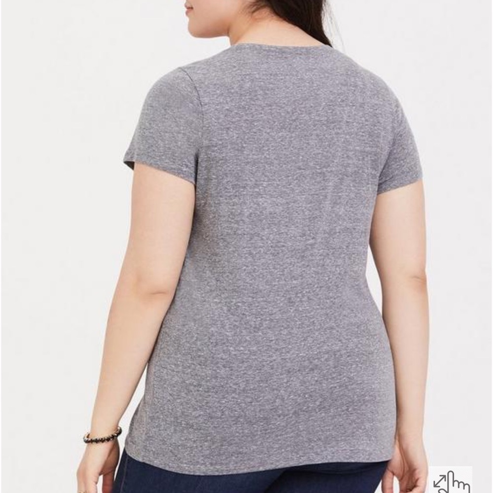 Torrid Grey Triblend Meh Slim Fit Tee NWOT - Picture 2 of 2